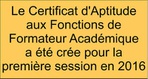 CAFFA : Certificat aux fonctions de Formateur